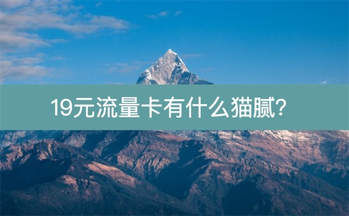 19元流量卡有什么猫腻,流量卡基本是不好用的定向流量 19元流量卡有什么猫腻,流量卡基本是不好用的定向流量